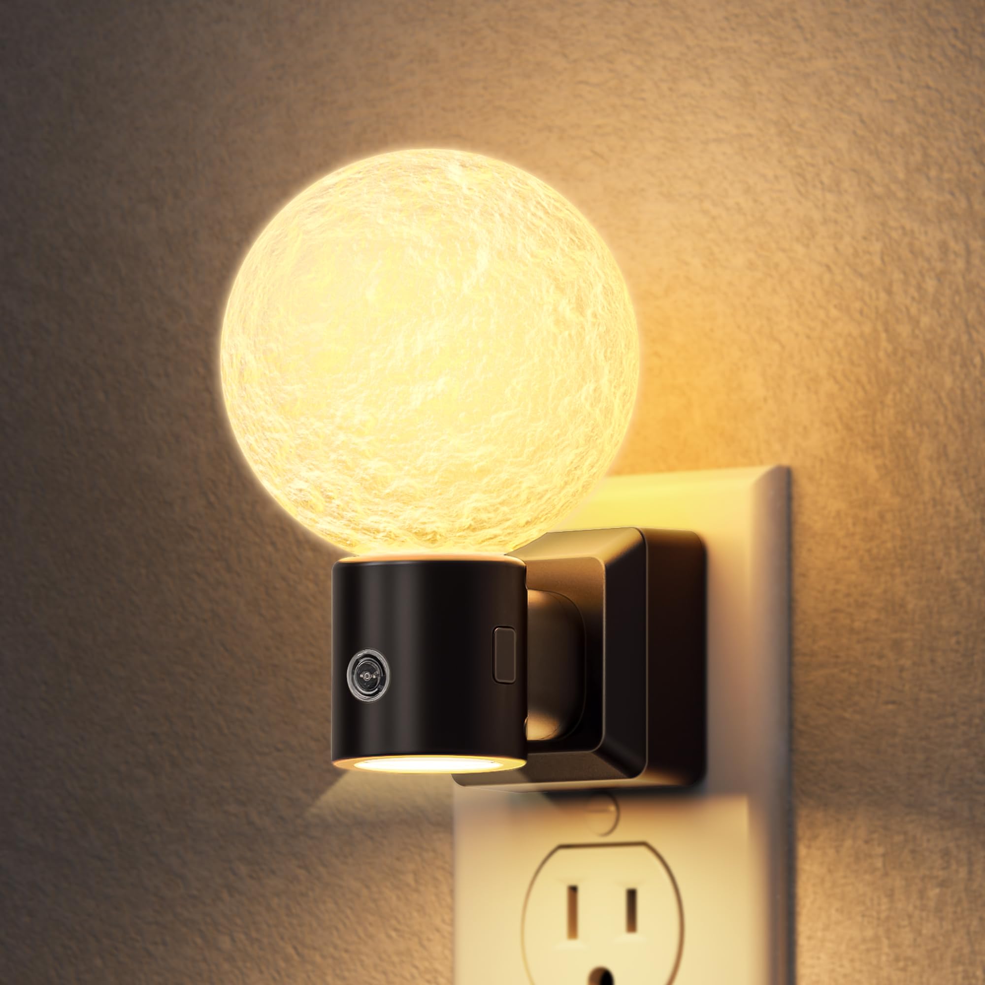 DORESshop Night Light, Night Lights Plug Into Wall [2 Pack], Plug in Night Light, Nightlight, Dusk to Dawn Sensor, Adjustable Brightness Night Lights for Bathroom, Hallway, Stairway, Soft White